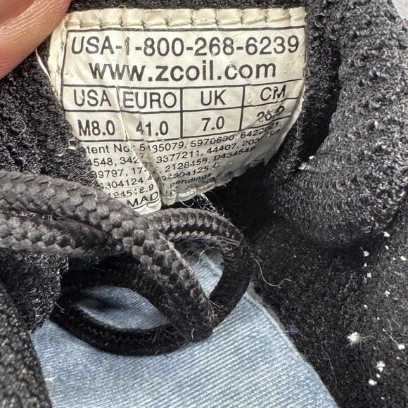 Z CoiL Mens 8 Black Spring Heel Walking Shoes Orthopedic‎ Comfort Zcoil main image 6